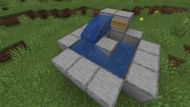 A basic example of the AFK water pool when functional (Image via Mojang)
